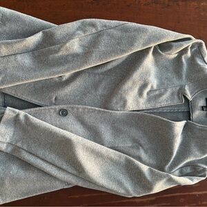 Banana Republic Heather Gray Open Blazer
